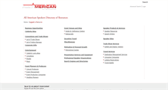 Desktop Screenshot of directory.allamericanspeakers.com